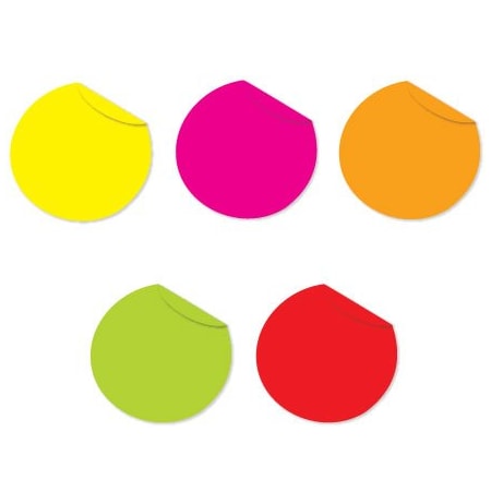 Bsc Preferred 1'' Fluorescent Packs Inventory Circles, 5000PK BUY00016121